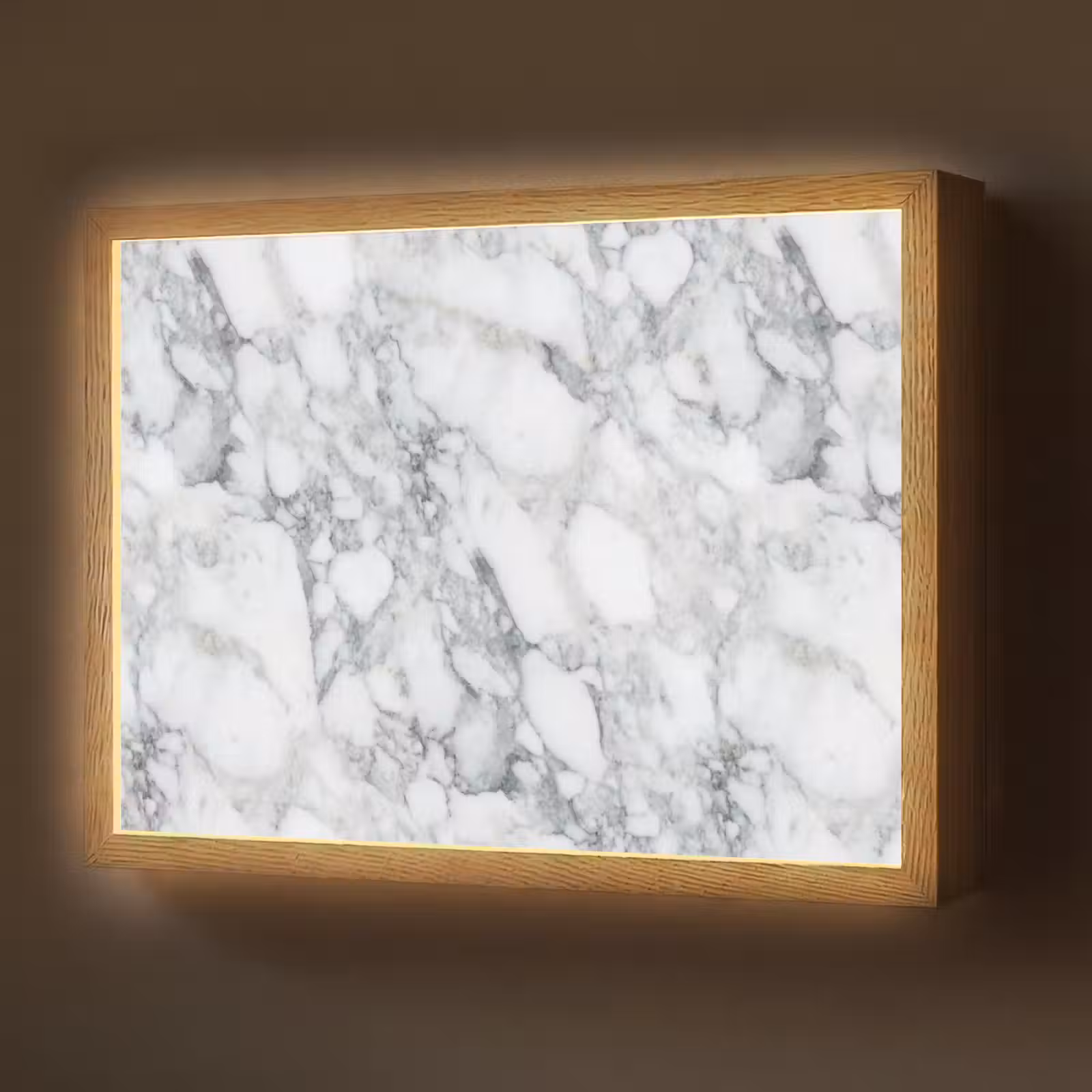 Lightbox - Wandlamp - Mozaïek - Marmer - Wit - Onregelmatig — 1