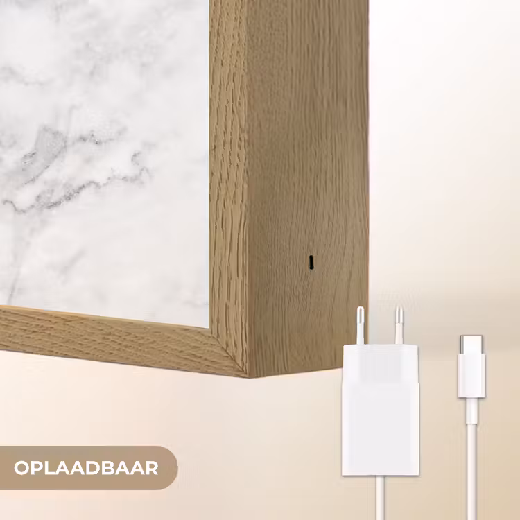 Lightbox - Wandlamp - Klassiek - Marmer - Aders - Grijs — 7