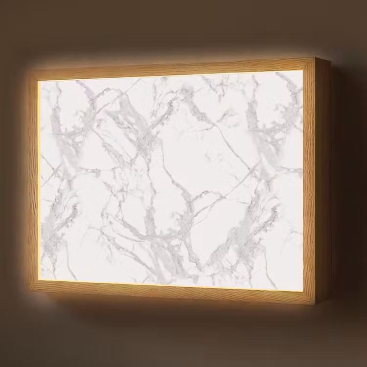 Lightbox - Wandlamp - Marmer - Zuiver - Grijs - Aders — 1