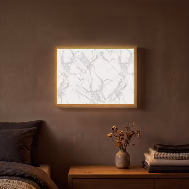 Lightbox - Wandlamp - Marmer - Zuiver - Grijs - Aders — 3