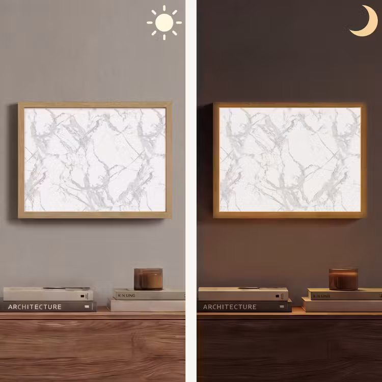 Lightbox - Wandlamp - Marmer - Zuiver - Grijs - Aders — 6