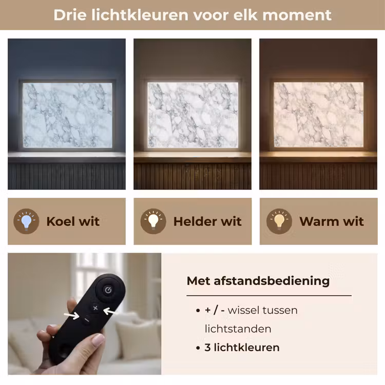 Lightbox - Wandlamp - Mozaïek - Marmer - Wit - Onregelmatig — 8