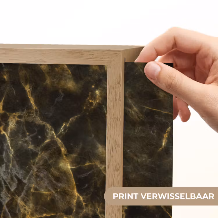 Lightbox - Wandlamp - Zwart - Marmer - Goud — 5
