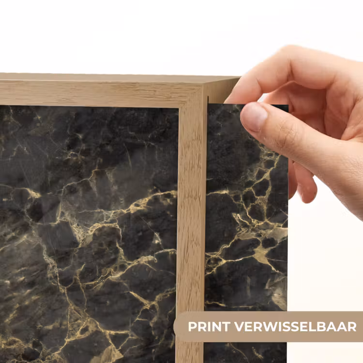 Lightbox - Wandlamp - Zwart - Marmer - Goud - Nerf — 5