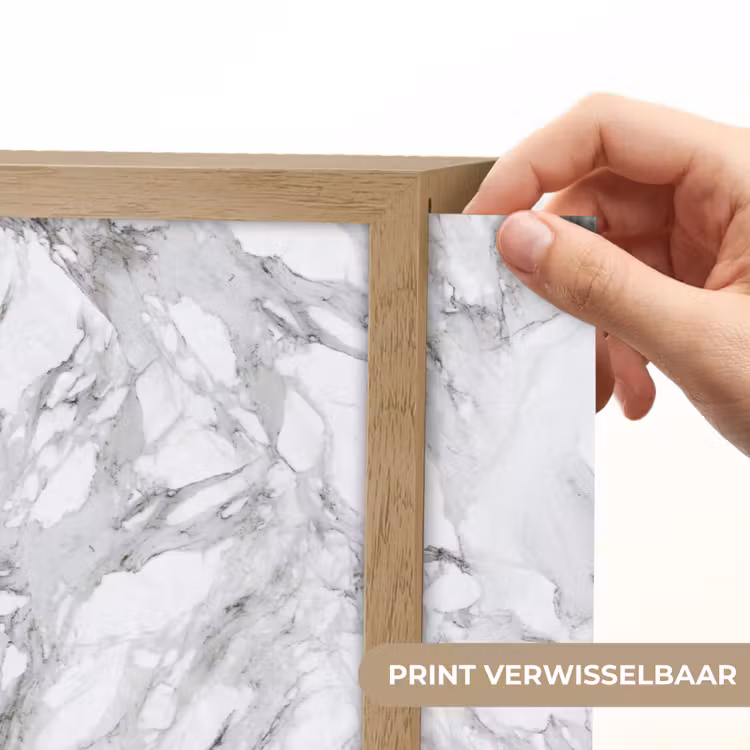 Lightbox - Wandlamp - Marmer - Gelaagd - Brekend - Grijsstructuur — 5