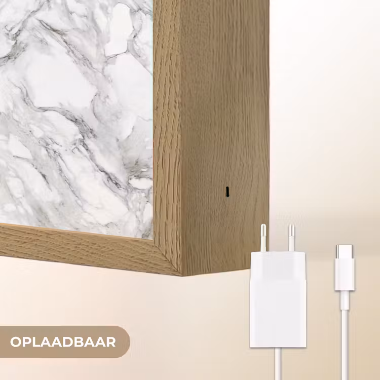 Lightbox - Wandlamp - Marmer - Gelaagd - Brekend - Grijsstructuur — 7