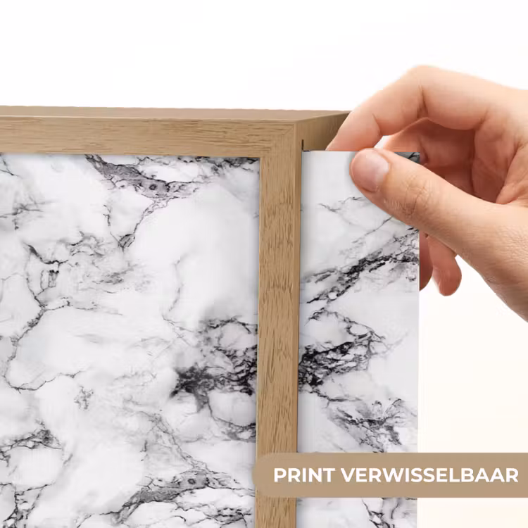 Lightbox - Wandlamp - Marmer - Zwart - Dramatisch - Wit — 5
