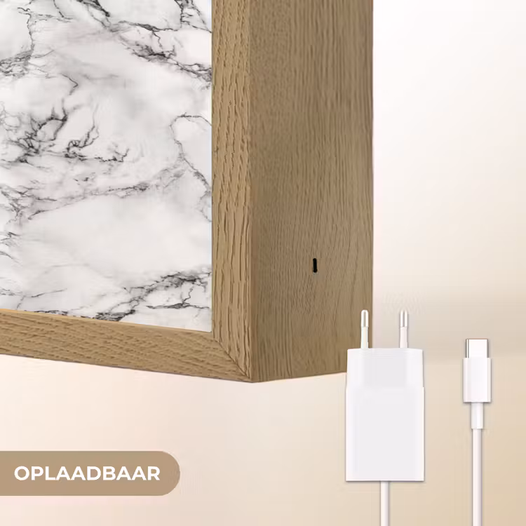 Lightbox - Wandlamp - Marmer - Zwart - Dramatisch - Wit — 7