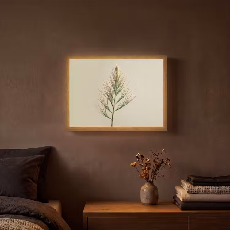 Lightbox - Wandlamp - Dennentak - Naaldvormige bladeren - Lichtgroen — 3