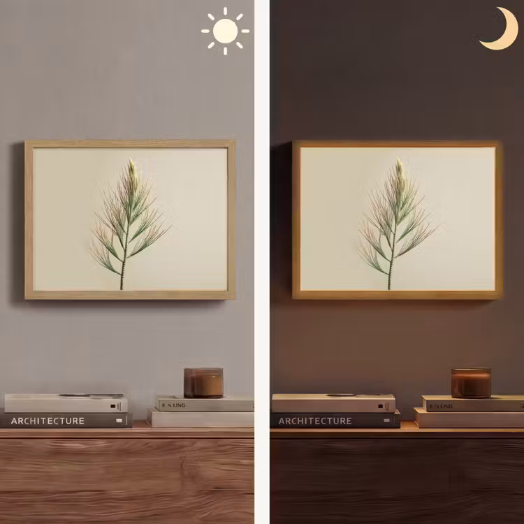 Lightbox - Wandlamp - Dennentak - Naaldvormige bladeren - Lichtgroen — 6