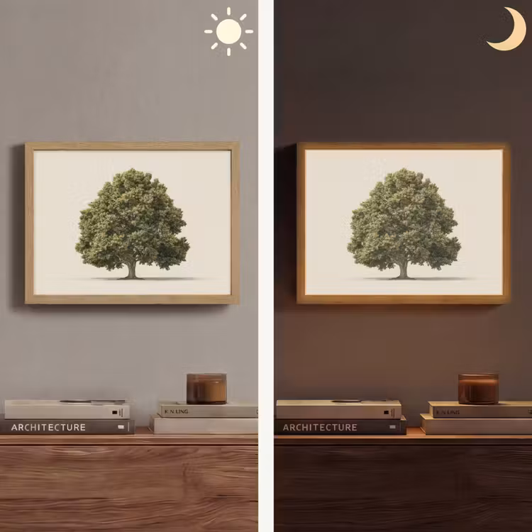 Lightbox - Wandlamp - Eikenboom - Groen - Lichte achtergrond — 6