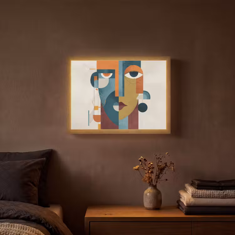Lightbox - Wandlamp - Geometrisch - Strakke vormen - Kleurrijk — 3