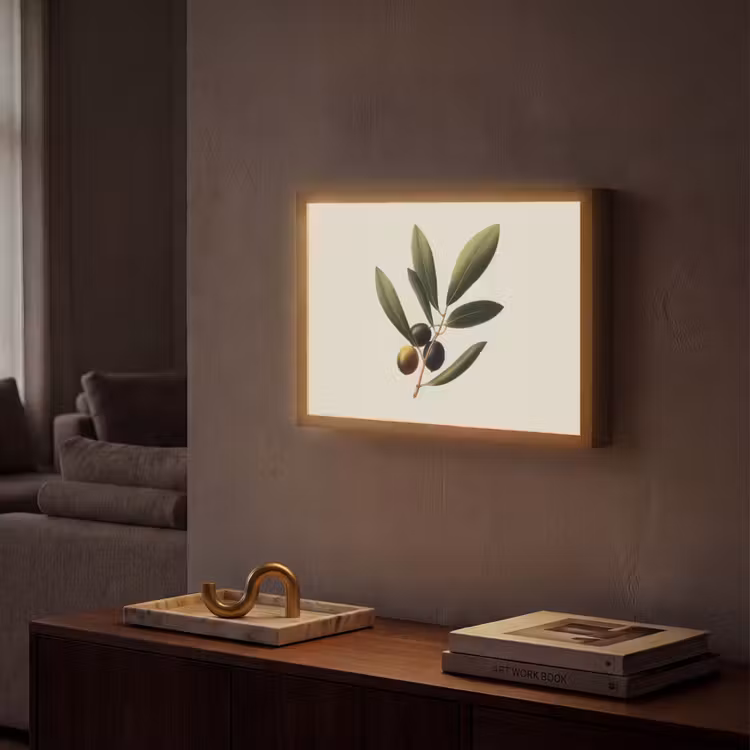 Lightbox - Wandlamp - Olijftak - Donkergroen - Olijven — 2