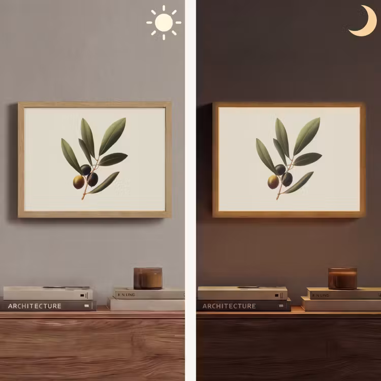 Lightbox - Wandlamp - Olijftak - Donkergroen - Olijven — 6