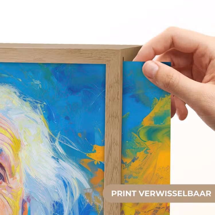 Lightbox - Wandlamp - Oude man - Expressief - Kleurrijk — 5