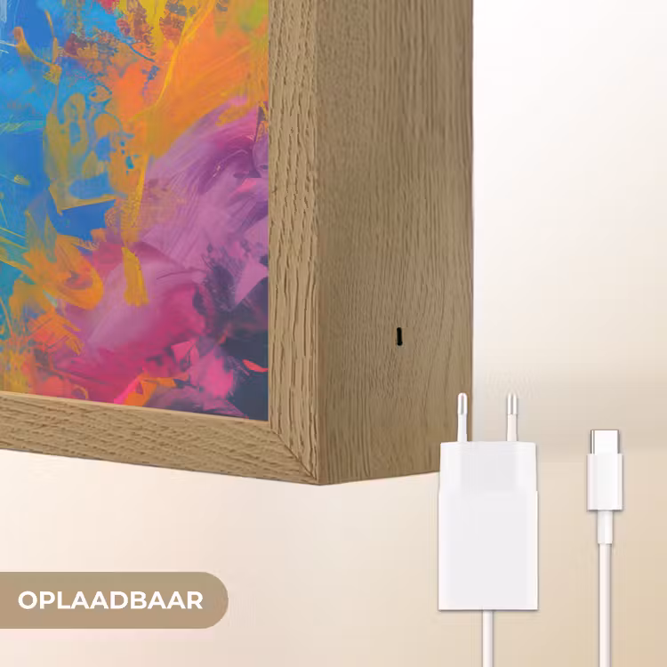 Lightbox - Wandlamp - Oude man - Expressief - Kleurrijk — 7