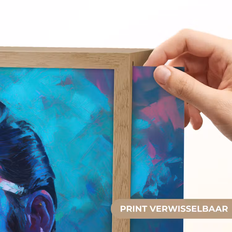 Lightbox - Wandlamp - Portret - Sigaret - Kleurrijk - Bril — 5