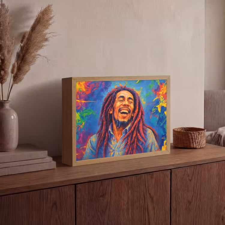 Lightbox - Wandlamp - Regenboogkleuren - Man - schilderij — 4