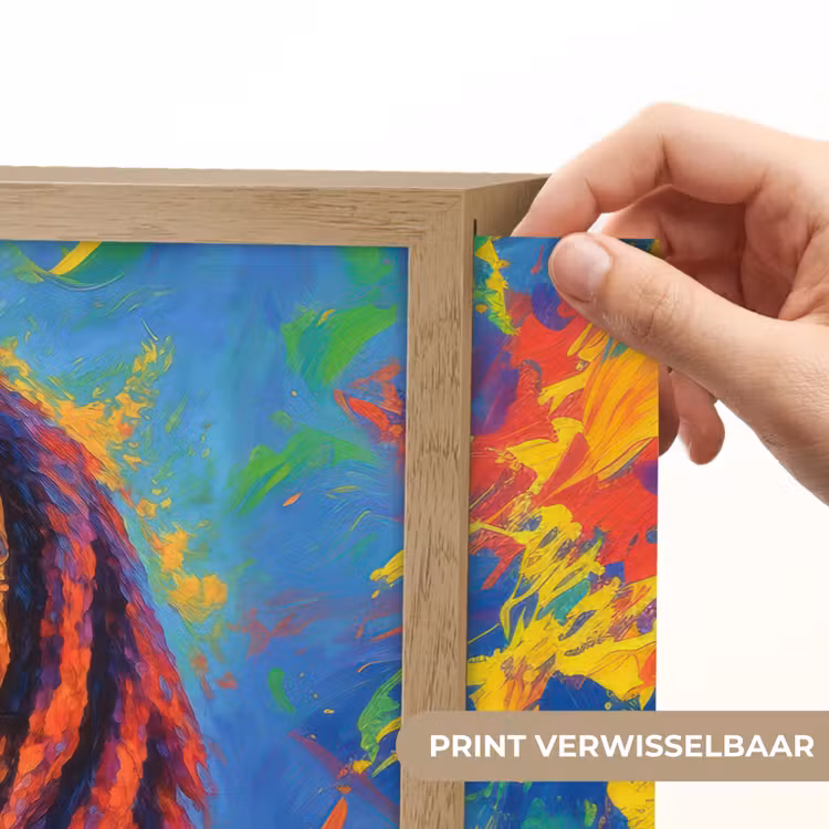 Lightbox - Wandlamp - Regenboogkleuren - Man - schilderij — 5