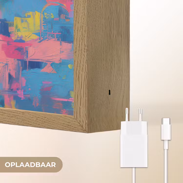 Lightbox - Wandlamp - Vrolijk portret - Vrouw - Bloemenkroon — 7