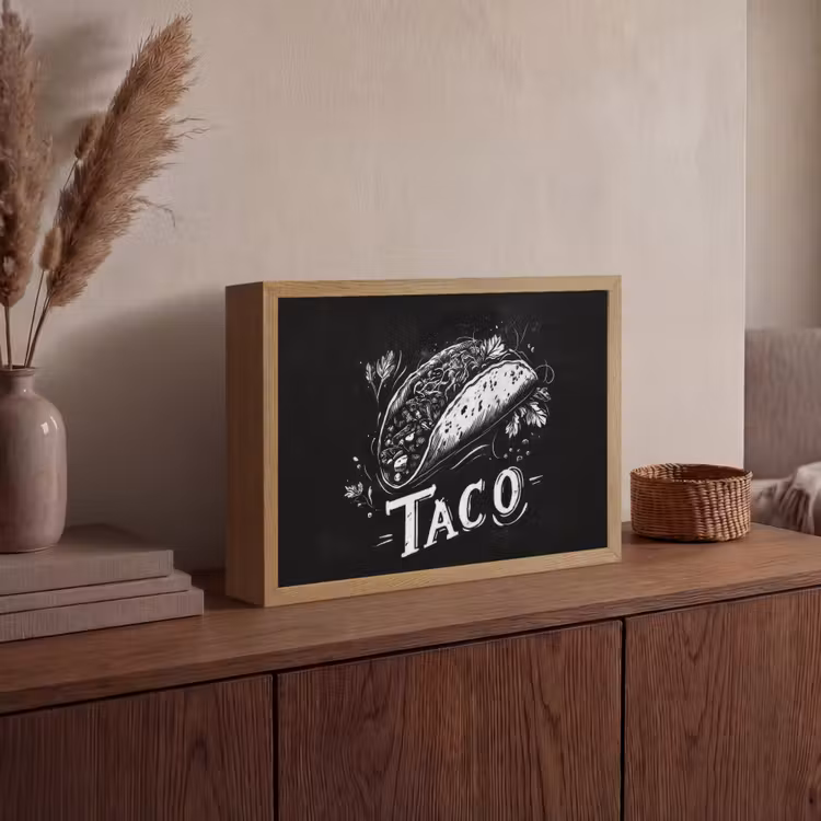 Lightbox - Wandlamp - Taco - Kruiden - Witte krijtstijl - Tekst — 4
