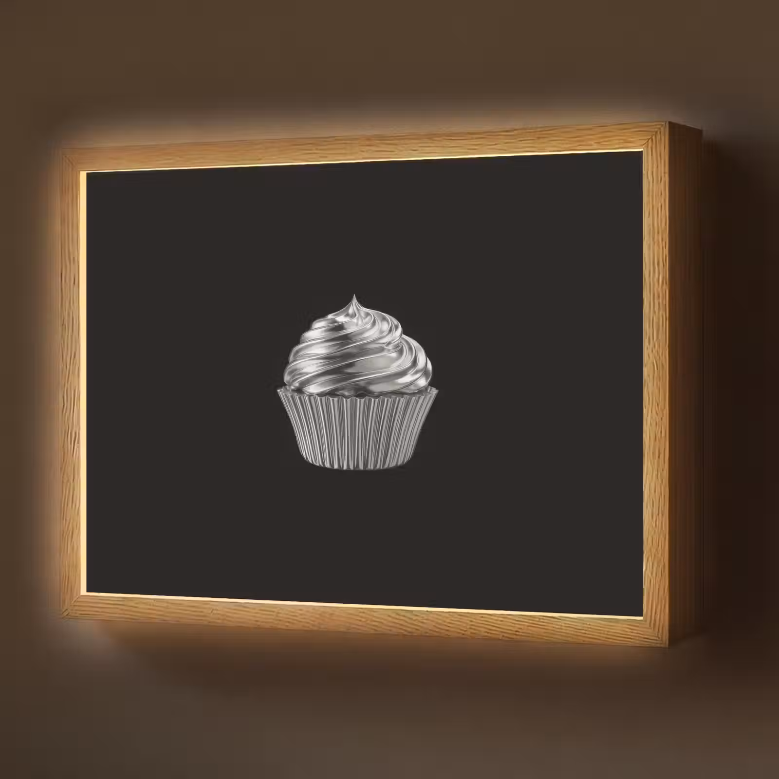 Lightbox - Wandlamp - Cupcake - Luxueus - Zilver — 1
