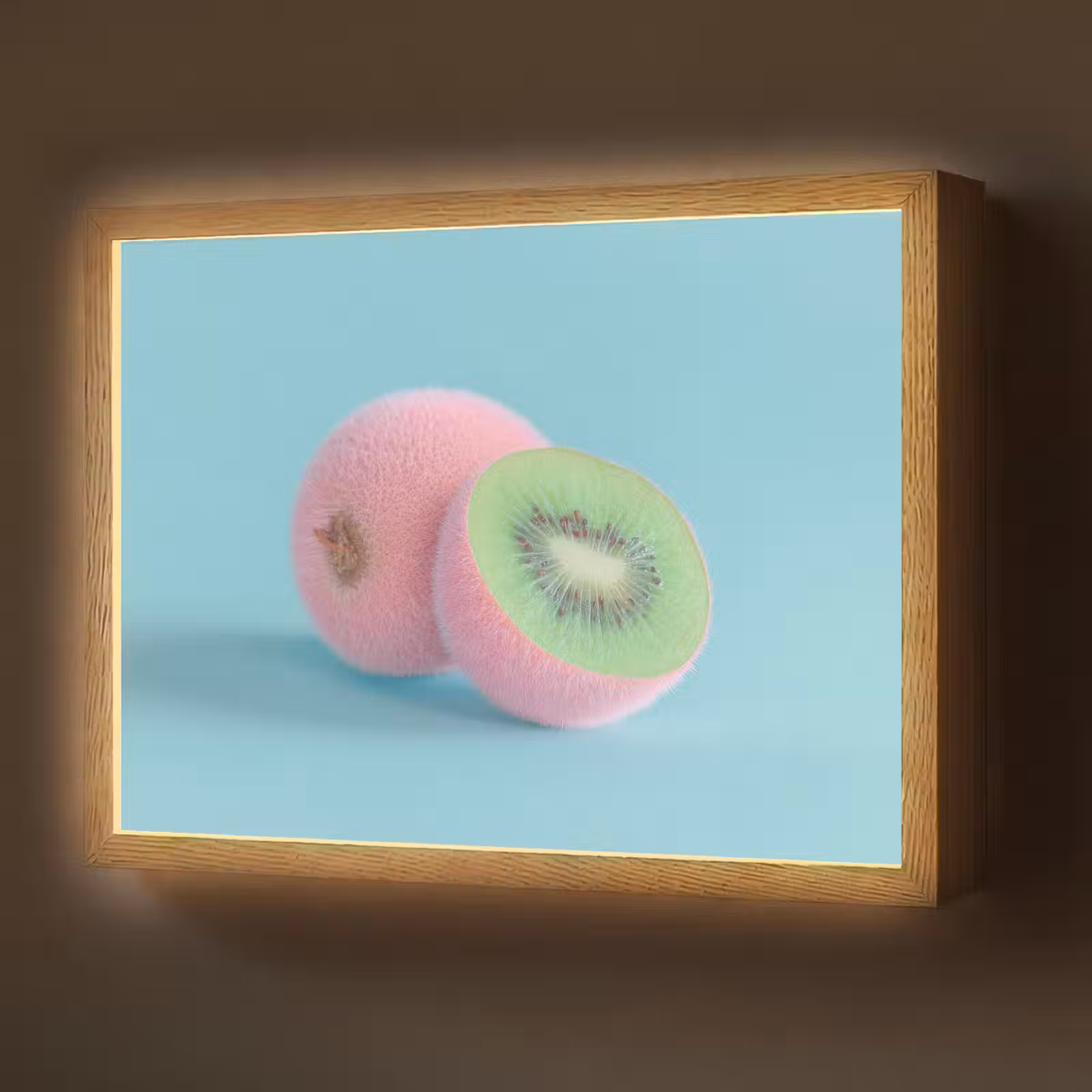 Lightbox - Wandlamp - Kiwi - Blauw - Surrealistisch — 1