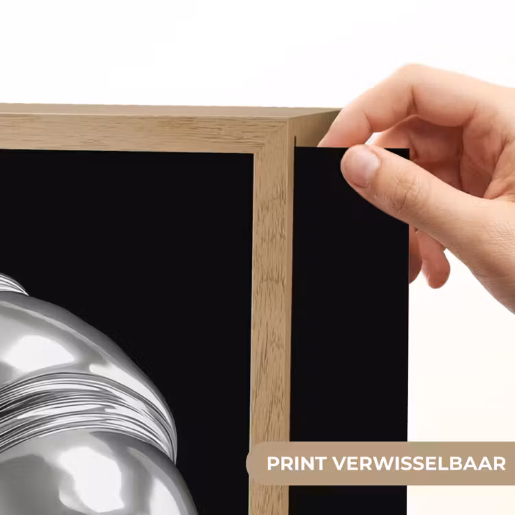 Lightbox - Wandlamp - Croissant - Metaal - Zilver — 5