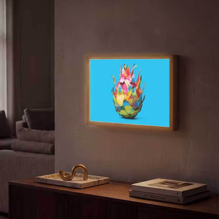 Lightbox - Wandlamp - Drakenfruit - Blauw - Levendig — 2