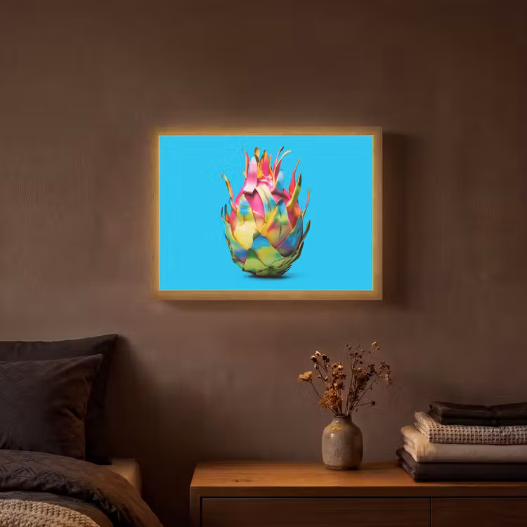 Lightbox - Wandlamp - Drakenfruit - Blauw - Levendig — 3