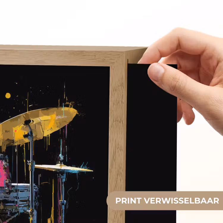 Lightbox - Wandlamp - Drumstel - Kleurrijk - Verf - Levendig — 5
