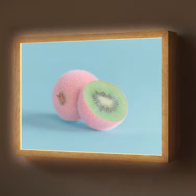 Lightbox - Wandlamp - Kiwi - Blauw - Surrealistisch — 1