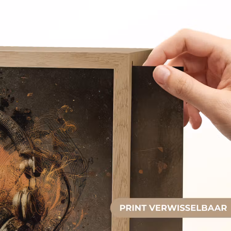 Lightbox - Wandlamp - Koptelefoon - Bruin - Verf - Vintage — 5