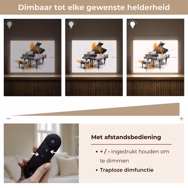 Lightbox - Wandlamp - Piano - Oranje - Zwart - schets lijnen — 9
