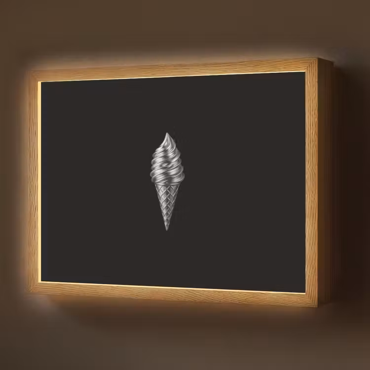 Lightbox - Wandlamp - Softijs - Realistisch - Futuristisch — 1