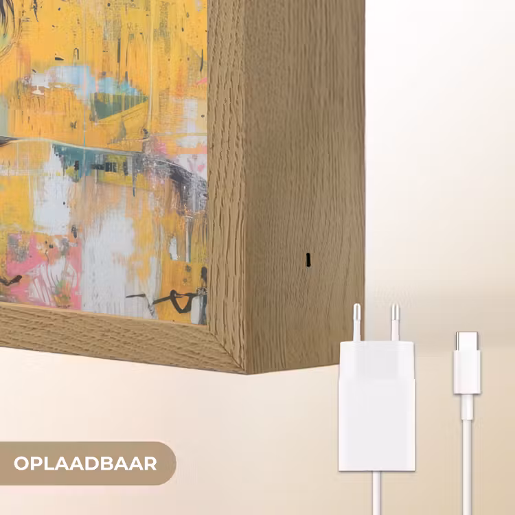 Lightbox - Wandlamp - Zonnebril - Vrouw - Kleurrijk - Verfspetters — 7