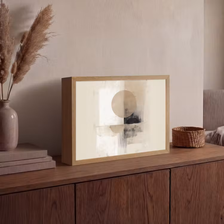 Lightbox - Wandlamp - Cirkel - Compositie - Diepte - Beige — 4