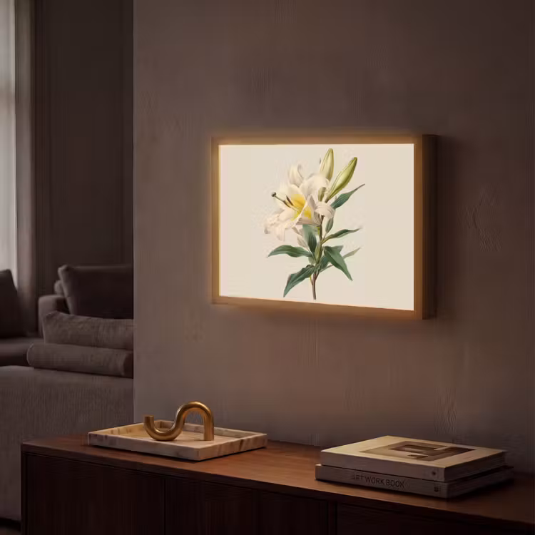 Lightbox - Wandlamp - Lelie - Elegant - Botanisch - Beige — 2