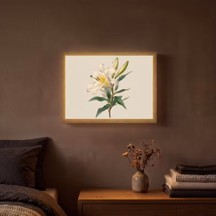 Lightbox - Wandlamp - Lelie - Elegant - Botanisch - Beige — 3