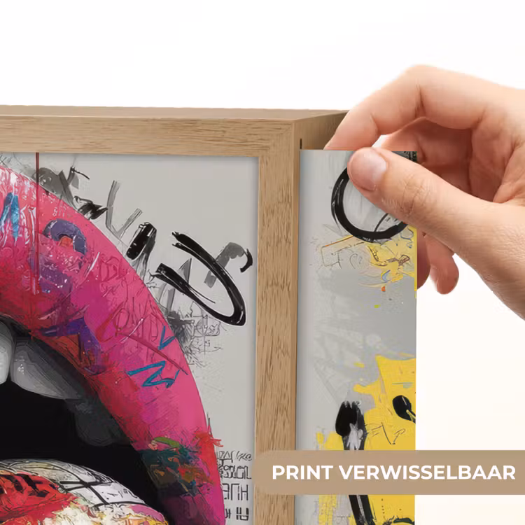 Lightbox - Wandlamp - Lippen - Graffiti - Expressief — 5