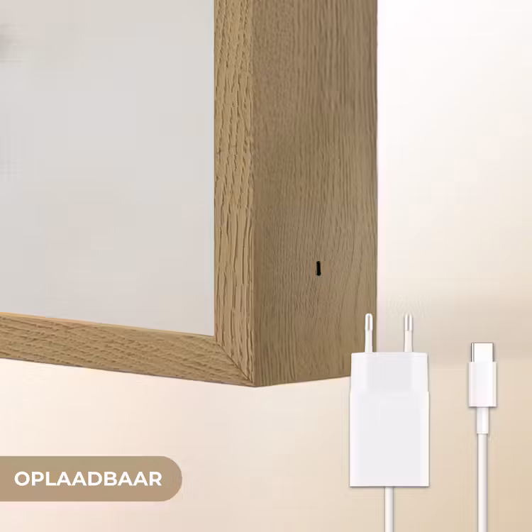 Lightbox - Wandlamp - Penseelstreken - Balans - Beige - Bruin — 7