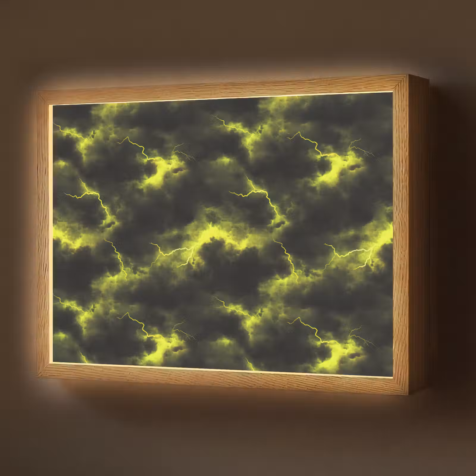 Lightbox - Wandlamp - Geel - Storm - Wolken — 1