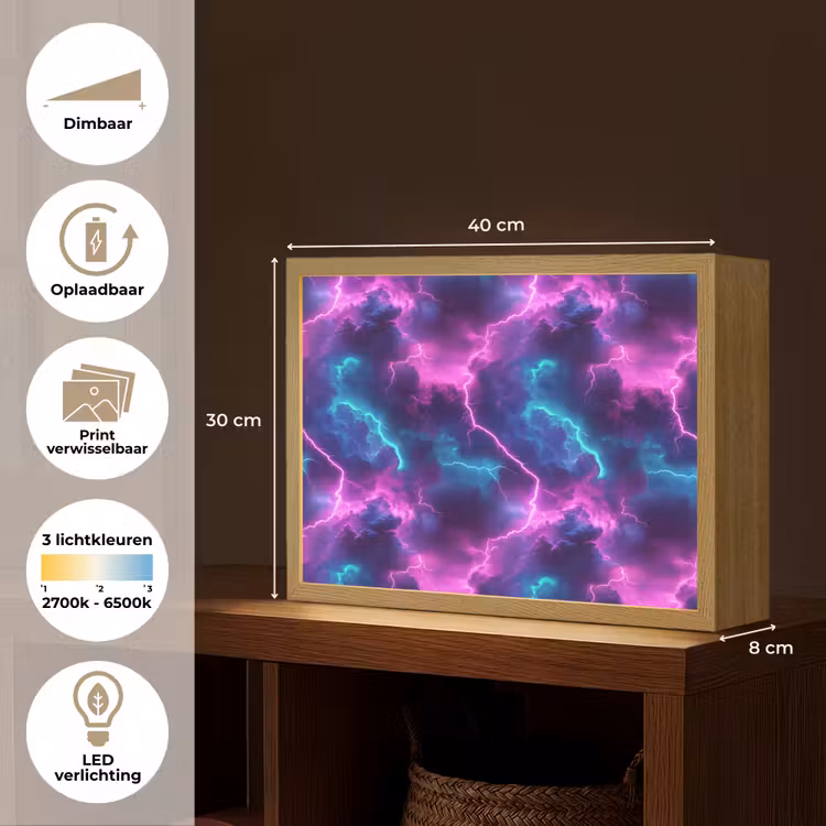 Lightbox - Wandlamp - Elektrisch - Neon - Lucht — 10