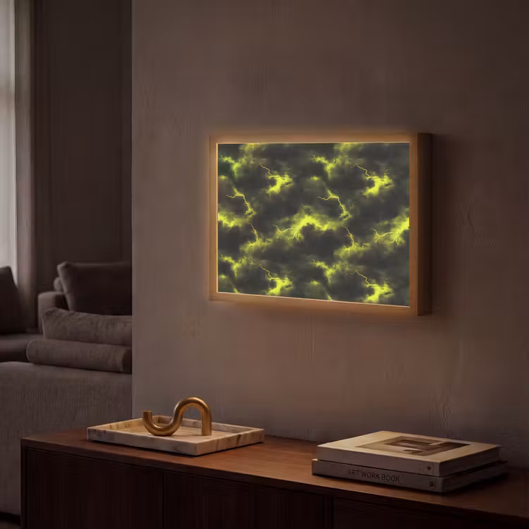 Lightbox - Wandlamp - Geel - Storm - Wolken — 2