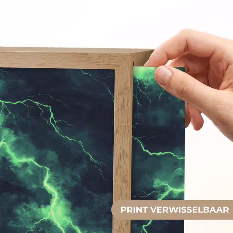 Lightbox - Wandlamp - Groen - Bliksem - Storm — 5