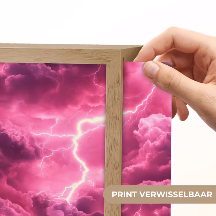 Lightbox - Wandlamp - Roze - Onweer - Wolken — 5