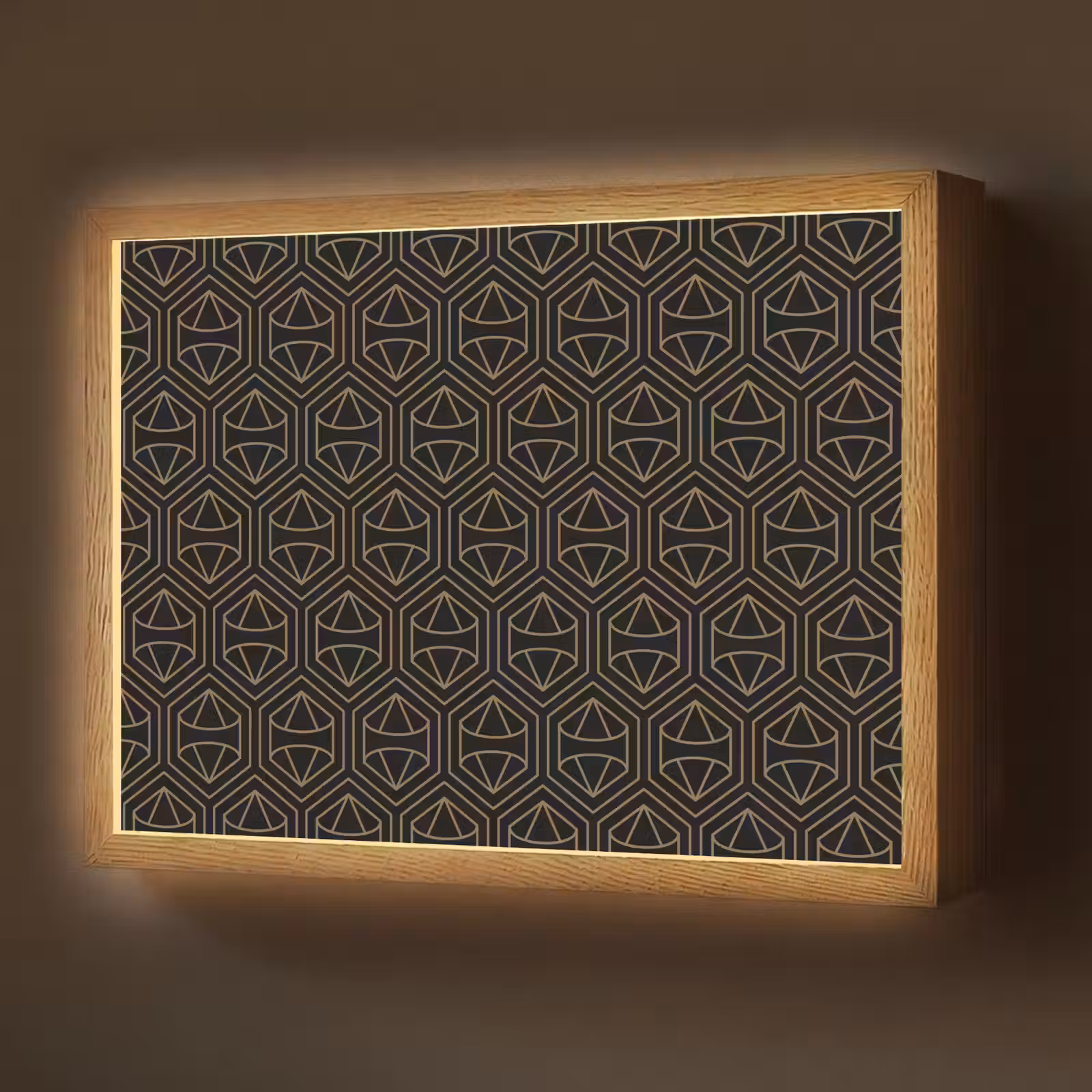 Lightbox - Wandlamp - Goud - Zwart - Diamant — 1