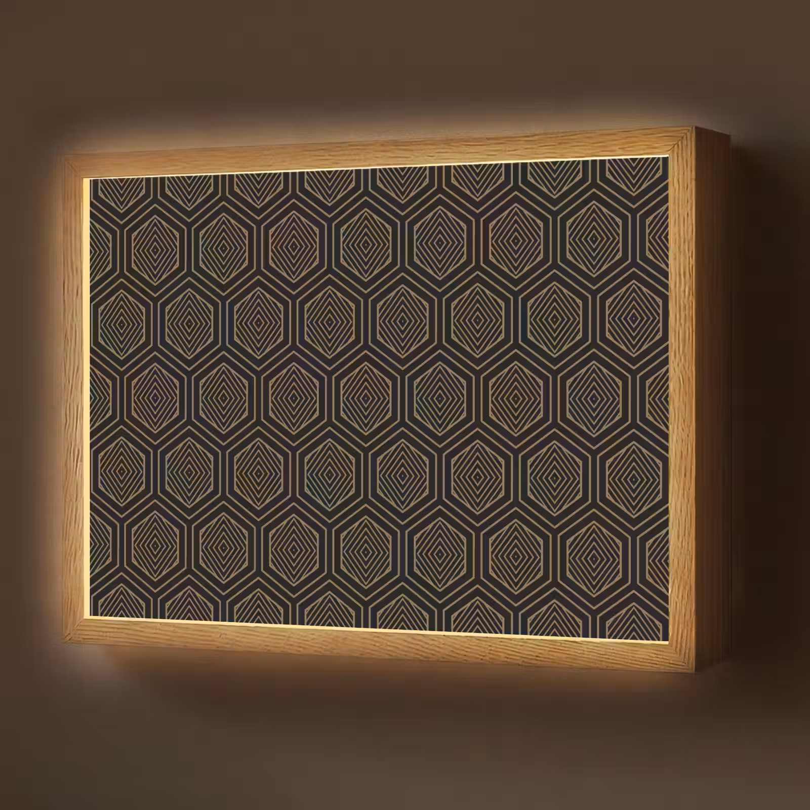 Lightbox - Wandlamp - Goud - Zwart - Tunnel — 1