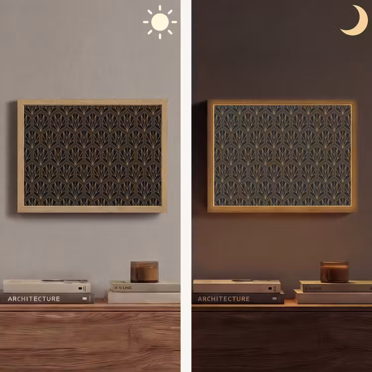 Lightbox - Wandlamp - Goud - Zwart - Lijnen — 6