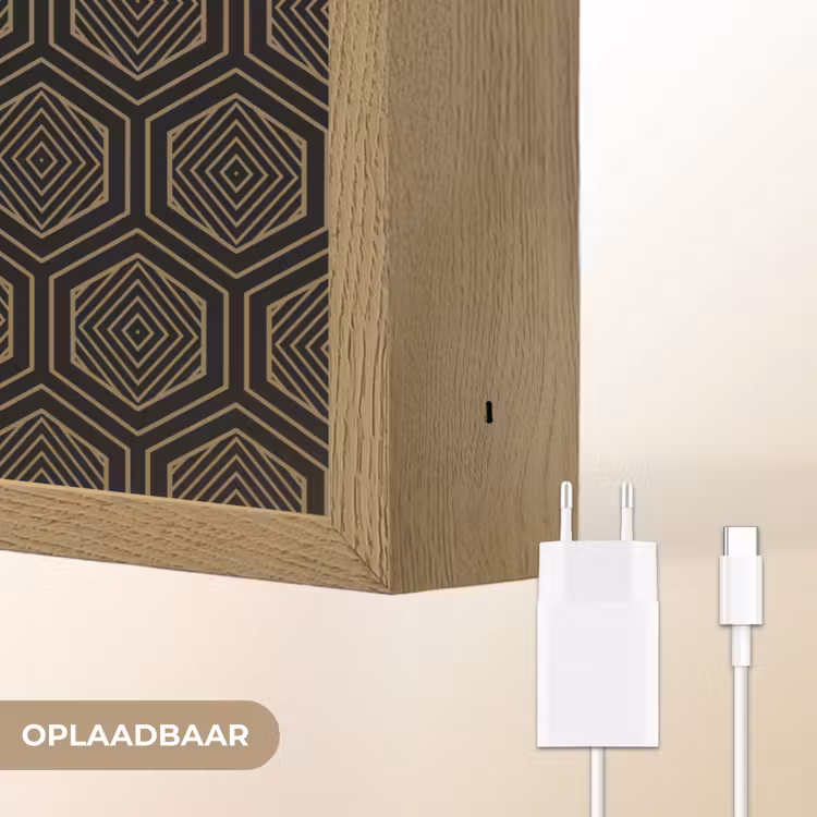 Lightbox - Wandlamp - Goud - Zwart - Tunnel — 7